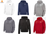 Nike Hoodie Men's Club Fleece Pullover Warm Sportswear Sweatshirt BV2654