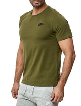 Nike Mens Club T-Shirt Short Sleeve Cotton Shirt Sportswear Casual Wear Summer