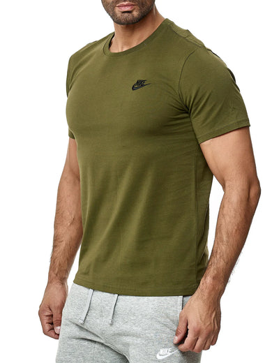Nike Mens Club T-Shirt Short Sleeve Cotton Shirt Sportswear Casual Wear Summer